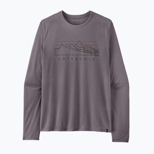 Pánske tričko longsleeve Patagonia Cap Cool Trail Stratapeaks may grey