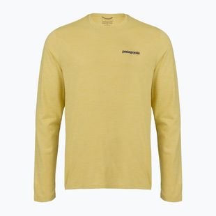 Pánske tričko longsleeve Patagonia Cap Cool Daily Boardshort Logo LS limestone yellow - Light Limestone yellow x-dye