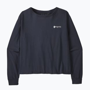 Dámske tričko longsleeve Patagonia Hut Tripper Easy Cut smolder blue