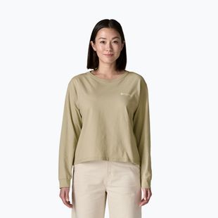 Dámske tričko longsleeve Patagonia Hut Tripper Easy Cut weathered stone