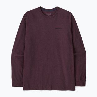 Pánske tričko longsleeve Patagonia P-6 Logo Responsibili berry fig