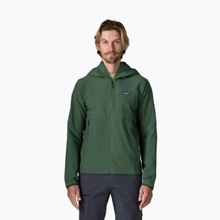 Pánska softshellová bunda Patagonia R1 TechFace Hoody canopy green