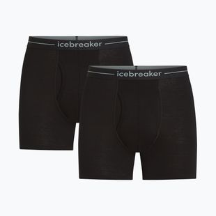 Pánske termo boxerky Icebreaker Merino 150 Anatomica Boxers wFly 2 Pack black