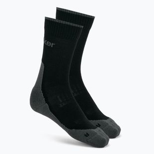 Pánske ponožky icebreaker Merino Hike+ Light Crew 2 pairs black/obsidian