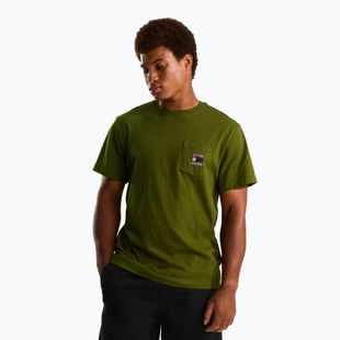Pánske tričko The North Face Mountain Logo Relaxed woodland green