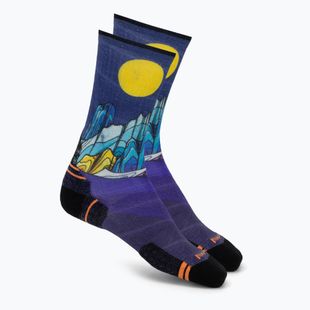 Ponožky Smartwool Hike Mountain Lake Print Crew deep navy