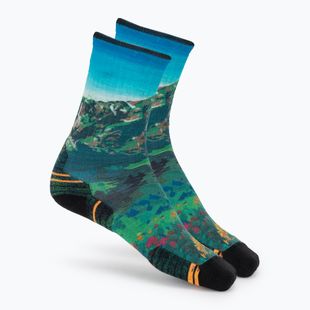 Dámske ponožky Smartwool Hike Mountain Lake Print Crew capri