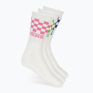 Ponožky Vans Classic Check Crew 3 páry pink fizz