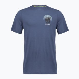 Pánske tričko Smartwool Lunar Bear Active SS Graphic Tee nightfall blue