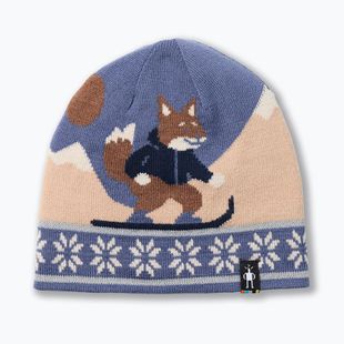 Detská zimná čiapka Smartwool Reversible Art Beanie nightfall blue