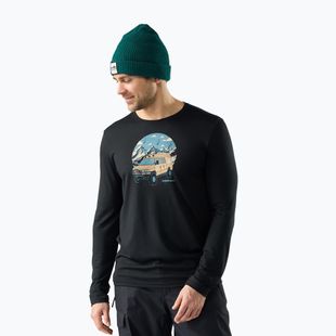 Pánske tričko longsleeve Smartwool First Chair Pursuit Active LS black