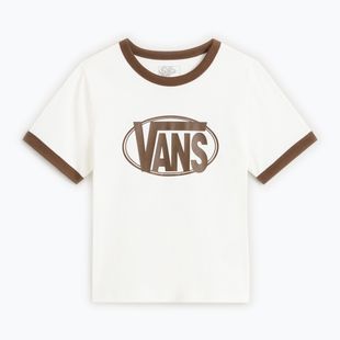 Dámske tričko Vans Center Chest Ringer Tee egret