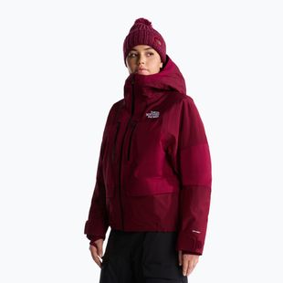 Dámska lyžiarska bunda The North Face Powstar burgundy crush