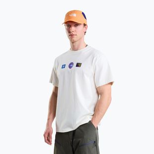 Pánske tričko The North Face Explorer Badges RLX SS Tee Graphic white dune