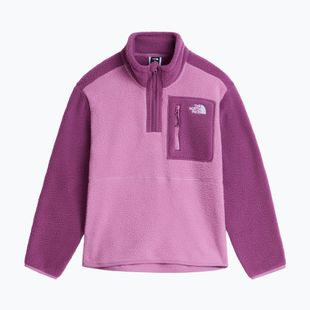 Detská fleecová mikina The North Face Yumiori 1/4 Zip hushed lavender