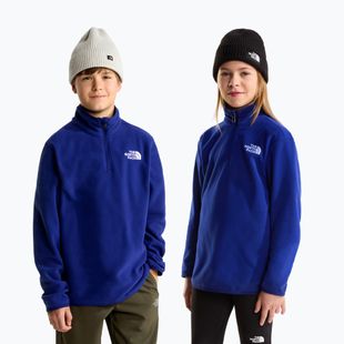 Detská fleecová mikina The North Face Teen Glacier 1/4 Zip bold blue