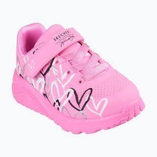 Detské topánky SKECHERS Uno Lite Love Levitate hot pink/multi