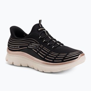 Dámske topánky SKECHERS Summits Plus Soft Luster black/rose gold