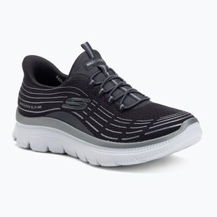 Dámske topánky SKECHERS Summits Plus Soft Luster charcoal/silver