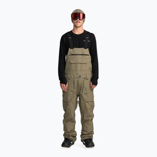 Pánske snowboardové nohavice Volcom Roan Bib Overall military