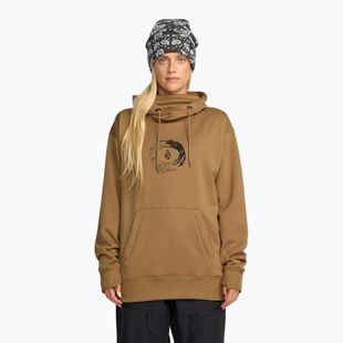 Dámska snowboardová mikina Volcom Riding Hydro P/O bronze