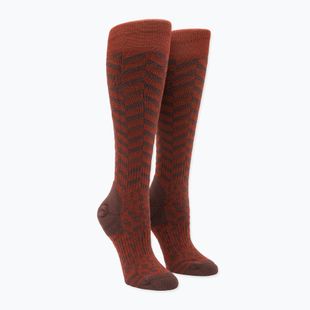 Dámske lyžiarske ponožky Volcom Cheetah Chev Otc henna