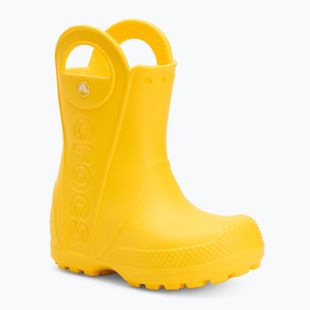 Detské čižmy Crocs Handle It Rain Boot Kids Toddler yellow
