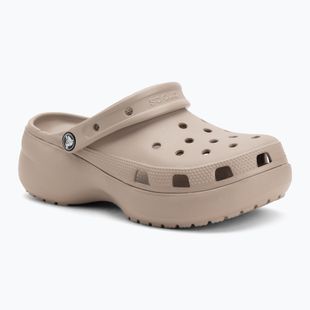 Dámske šľapky Crocs Classic Platform Clog taupe