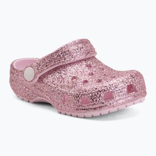 Detské šľapky Crocs Classic Chunky Glitter 211940 pink milk