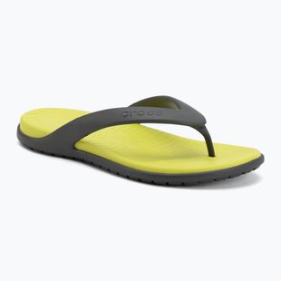 Žabky Crocs Coast Flip slate grey/citrus
