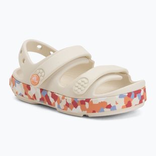 Detské sandále Crocs Crocband Cruiser Glow Confetti Band summit white/guava
