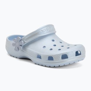 Detské šľapky Crocs Classic Pearl Shine blue frost