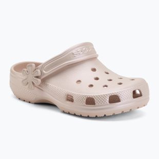 Detské šľapky Crocs Classic Pearl Shine quartz