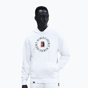 Pánska tenisová mikina Nike Court Dri-Fit Heritage French Terry Hoodie white/black