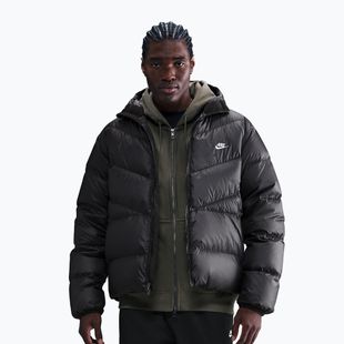 Pánska páperová bunda Nike Windrunner black/black/white
