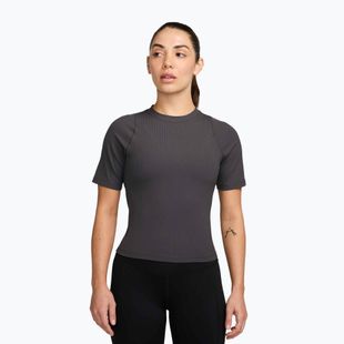 Dámske tričko Nike Zenvy Rib Dri-Fit thunder grey/white