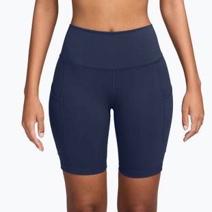 Dámske šortky Nike One High Waisted 8" Biker midnight navy