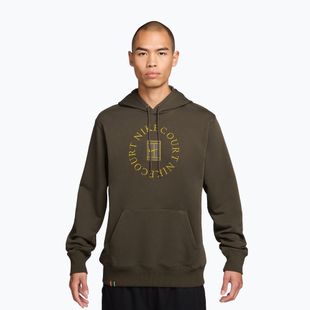 Pánska tenisová mikina Nike Court Dri-Fit Heritage French Terry Hoodie dark hazel/saffron quartz