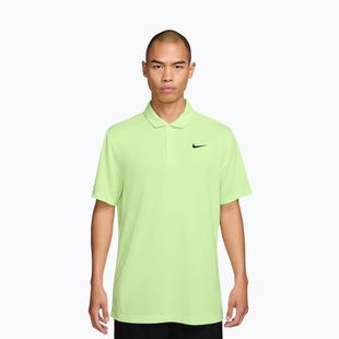 Pánske tenisové tričko Nike Court Dri-Fit Polo Solid light liquid lime/black