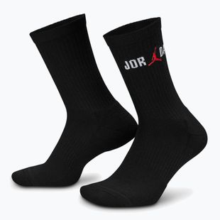 Ponožky Jordan Everyday Crew 1 pár black/white/university red