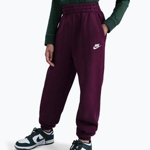 Detské nohavice Nike Sportswear Club Fleece burgundy/burgundy/white