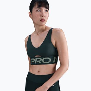 Športová podprsenka Nike Pro Indy Plunge seaweed/clay green/white