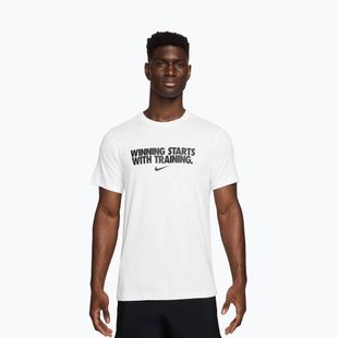 Pánske tričko Nike Dri-Fit Winning white/black