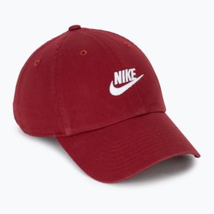 Šiltovka Nike Club Unstructured Futura Wash team crimson/white
