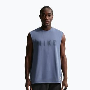 Pánske tréningové tričko Nike Athletic Club Dri-Fit diffused blue/diffused blue