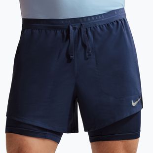 Pánske bežecké šortky Nike Stride Dri-Fit Hybrid 5" midnight navy