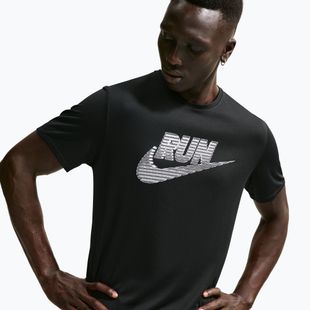 Pánske bežecké tričko Nike Miler Dri-Fit UV black/white