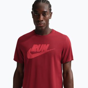Pánske bežecké tričko Nike Miler Dri-Fit UV team crimson/light crimson