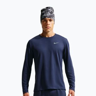 Pánske bežecké tričko s dlhým rukávom Nike Miler Dri-Fit UV midnight navy