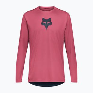 Pánske cyklistické tričko longsleeve Fox Racing Ranger Fox Head berry